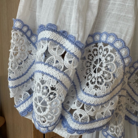 Zimmermann Cira Tiered Trimmed Maxi Dress Small - Picture 7 of 8